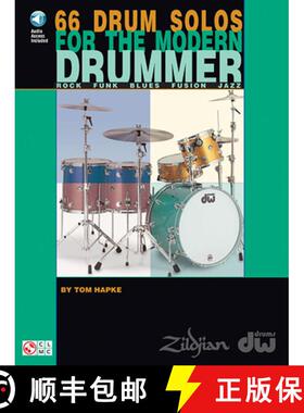 预订 66 Drum Solos for the Modern Drummer Rock * Funk * Blues * Fusion * Jazz Book/Online Audio [9781575604183]