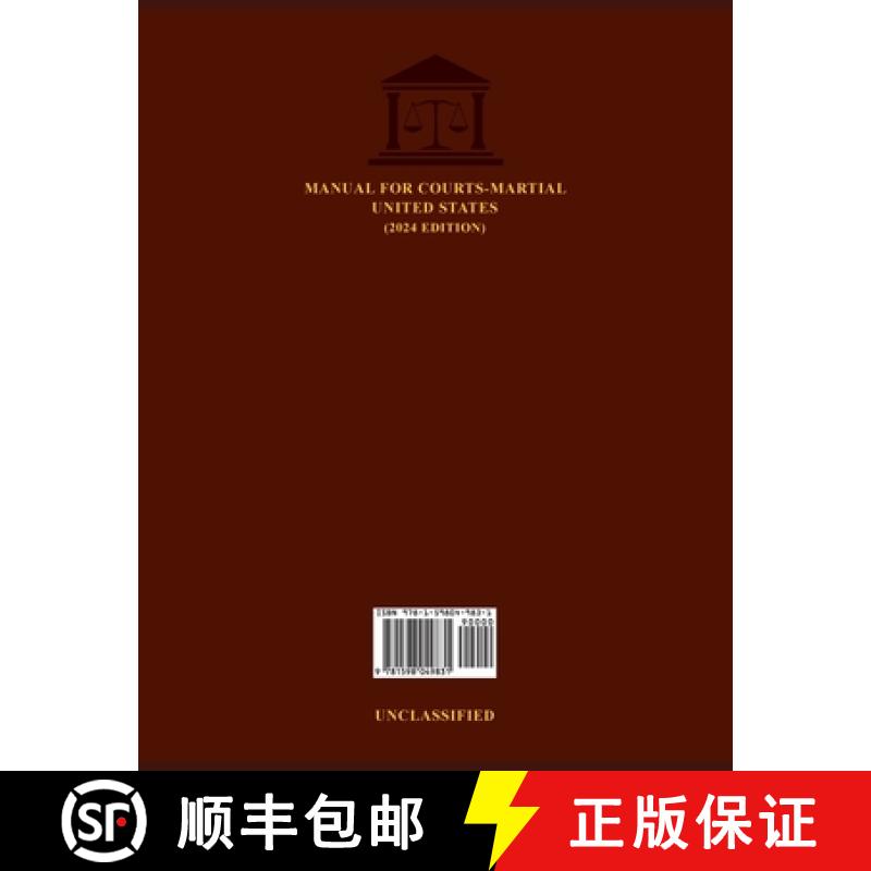 【3-4周达】Manual for Courts-Martial United States (2024 Edition) [9781598049831]