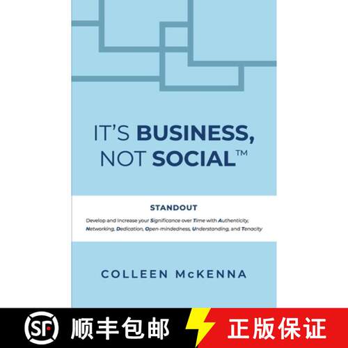 【3-4周达】It's Business, Not Social(TM): STANDOUT. Develop and increase your Significance over Time ... [9780578838090]