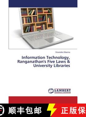 预订 Information Technology, Ranganathan's Five Laws & University Libraries [9783848400478]