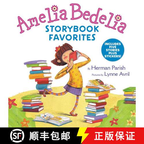【3-4周达】精装 Amelia Bedelia Storybook Favorites: Includes 5 Stories Plus Stickers! [9780062883018]