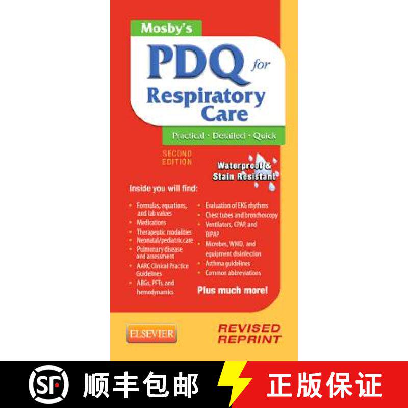 【3-4周达】Mosby's PDQ for Respiratory Care - Revised Reprint [9780323100724]