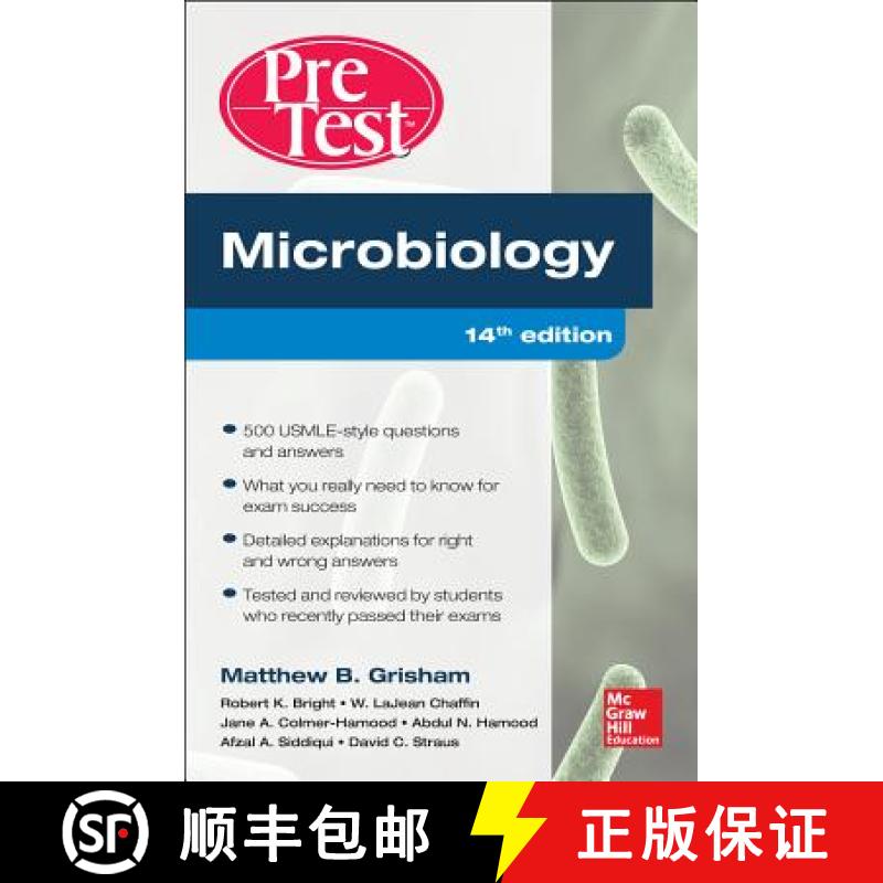 【3-4周达】Microbiology Pretest Self-Assessment and Review 14/E [9780071791045]