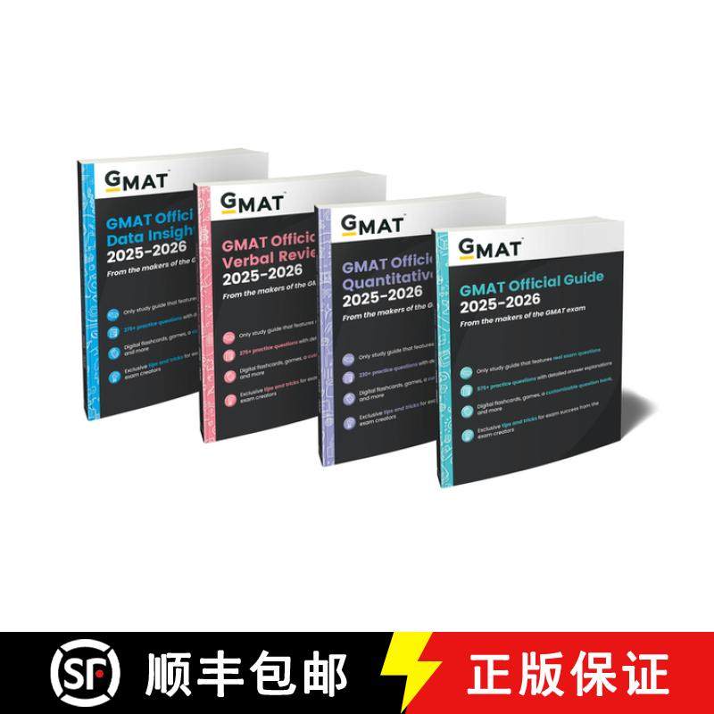 【3-4周达】GMAT Official Guide 2025 - 2026 Bundle: Books + Online Question Bank [9781394333936]