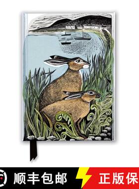 【3-4周达】Angela Harding: Rathlin Hares (Foiled Journal) [9781787555709]