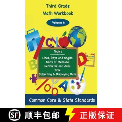 【4周达】Third Grade Math Volume 6: Lines, Rays and Angles, Units of Measure, Perimeter and Area, Tim... [9781939796813]
