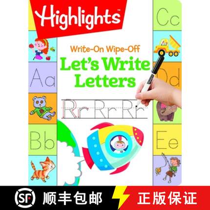 【3-4周达】Write-On Wipe-Off Let's Write Letters: Handwriting Practice for Kids Learning to Write, Dr... [9781629798837]