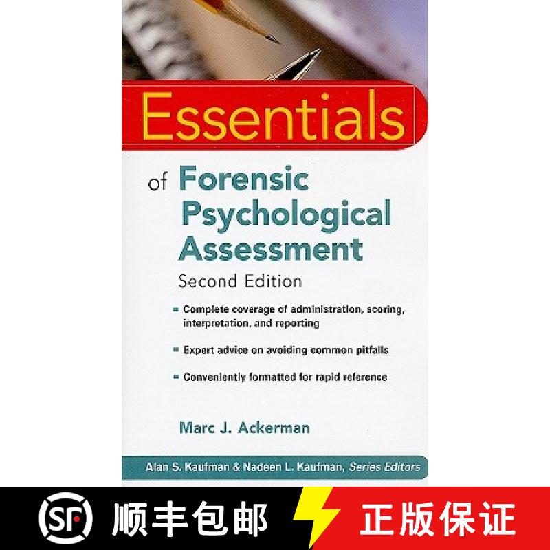【3-4周达】Essentials Of Forensic Psychological Assessment, Second Edition [Wiley心理学] [9780470551684]