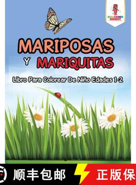 【3-4周达】Mariposas Y Mariquitas: Libro Para Colorear De Niño Edades 1-2 [9780228213130]