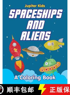 【3-4周达】Spaceships and Aliens (A Coloring Book) [9781682603048]