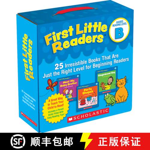 预订 First Little Readers: Guided Reading Level B (Parent Pack): 25 Irresistible Books That Are Just ... [9780545231503]