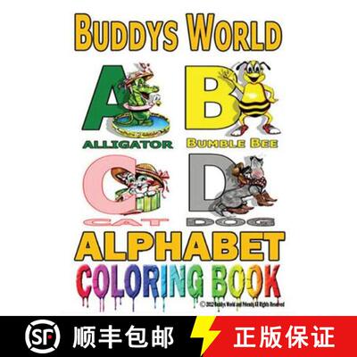 【3-4周达】Buddys Alphabet Coloring Book [9780989502610]