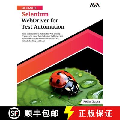 【3-4周达】Ultimate Selenium WebDriver for Test Automation [9788196994761]
