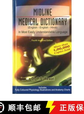【3-4周达】Midline Medical Dictionary: English - English - Hindi [9788131903537]
