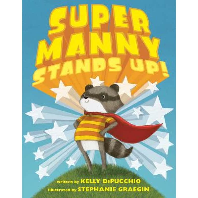 【4周达】Super Manny Stands Up! [9781481459600] 书籍/杂志/报纸 儿童读物原版书 原图主图