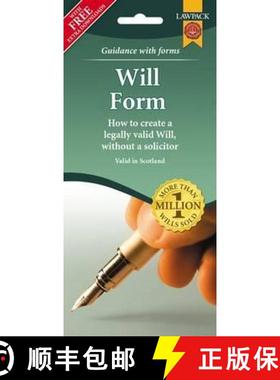 【3-4周达】Last Will & Testament Form Pack for Scotland: How to Create a Legally Valid Will, without ... [9781907765650]