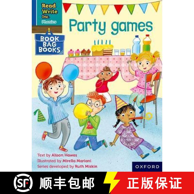【3-4周达】Read Write Inc. Phonics: Party games (Blue Set 6 Book Bag Book 7) [9780198420668]