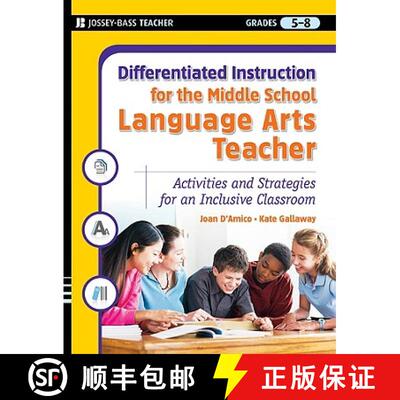 【3-4周达】Differentiated Instruction For The Middle School Language Arts Teacher: Activities And Str... [9780787984663]