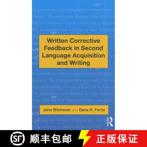 【3-4周达】Written Corrective Feedback in Second Language Acquisition and Writing [9780415872447]