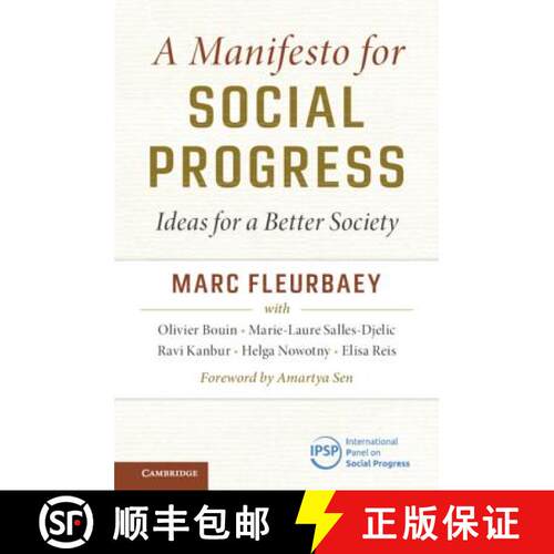 【3-4周达】A Manifesto for Social Progress: Ideas for a Better Society [9781108440929]