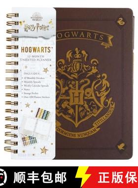 现货 Harry Potter: Hogwarts 12-Month Undated Planner: (Harry Potter School Planner School, Harry Pott... [9781647223922]