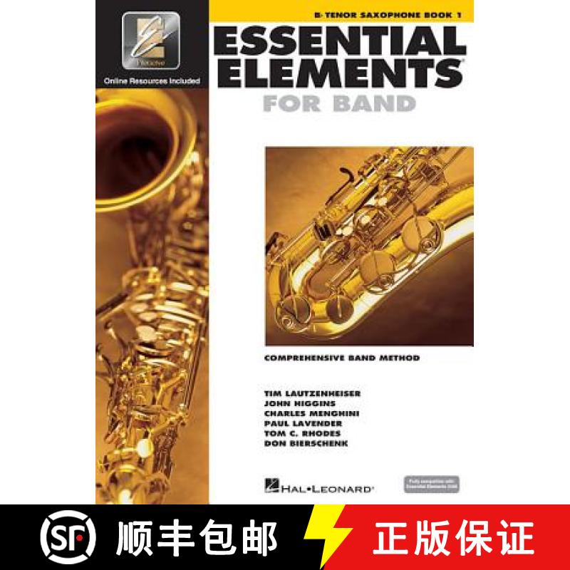 【3-4周达】Essential Elements for Band - BB Tenor Saxophone Book 1 with Eei (Book/Online Media) [With... [9780634003189]