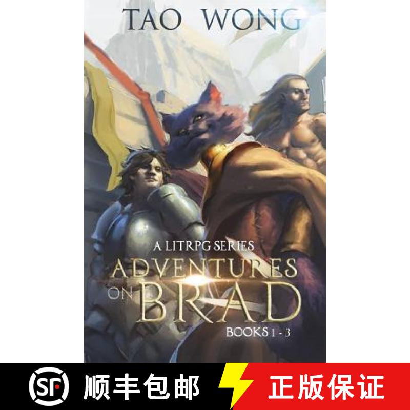 【3-4周达】Adventures on Brad Books 1 - 3: A LitRPG Fantasy Series [9781775380924]