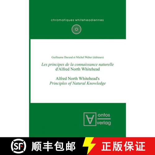 【3-4周达】精装 Les principes de la connaissance naturelle d`Alfred North Whitehead [9783110322149]