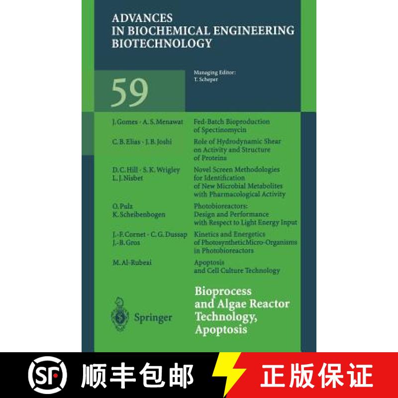 【3-4周达】Bioprocess and Algae Reactor Technology, Apoptosis [9783662148204]