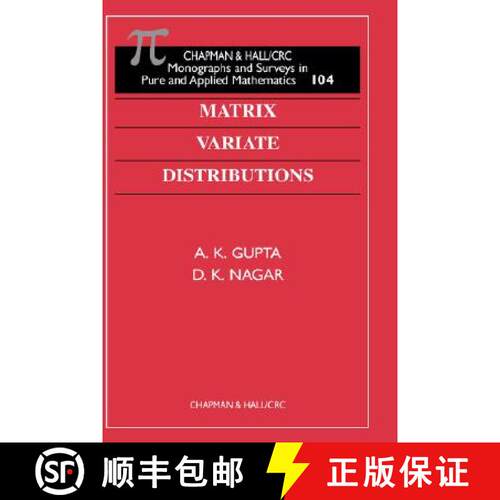 【3-4周达】精装 Matrix Variate Distributions [9781584880462]