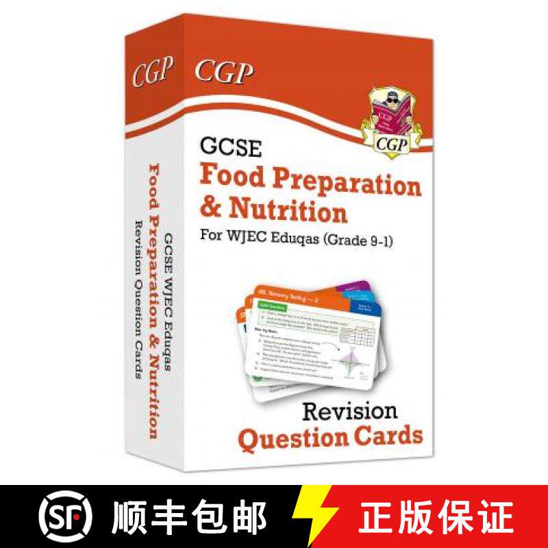 【3-4周达】New Grade 9-1 GCSE Food Preparation & Nutrition WJEC Eduqas Revision Question Cards [9781789084504]