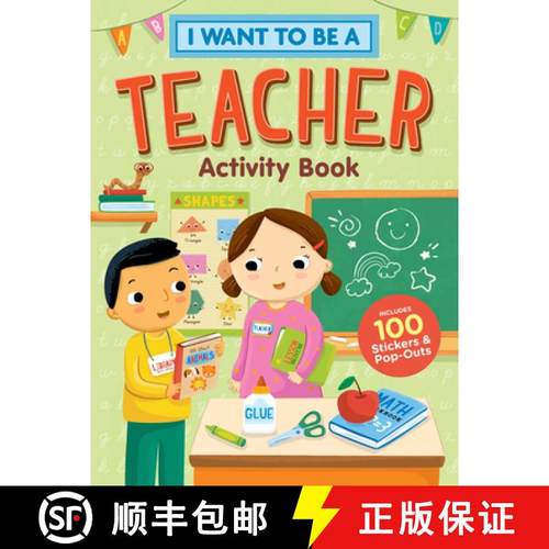 【3-4周达】I Want to Be a Teacher Activity Book: 100 Stickers & Pop-Outs [9781635863475]