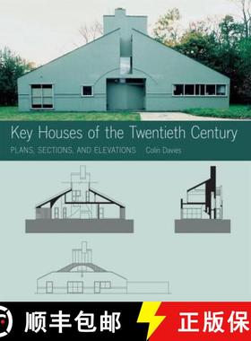 【3-4周达】Key Houses of the Twentieth Century: Plans, Sections and Elevations [With CDROM] [9780393732054]