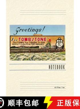 预订 Vintage Lined Notebook Greetings, Tombstone Billboard [9798385401420]