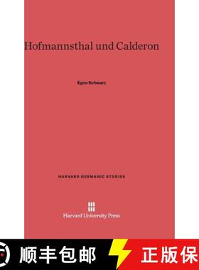 预订 Hofmannsthal and Calderon [9780674421950]