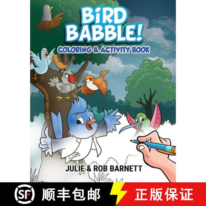 预订 Bird Babble Coloring and Activity Book [9798987038314]