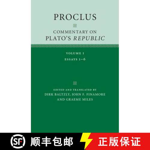 【3-4周达】精装 Proclus: Commentary on Plato's Republic: Volume 1 [9781107154698]