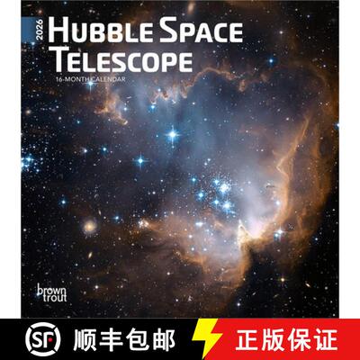 【3-4周达】Hubble Space Telescope 2026 7 X 14 Inch (Hanging) Monthly Mini Wall Calendar [9798330703777]