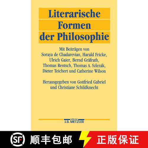 【3-4周达】Literarische Formen der Philosophie [9783476006905]