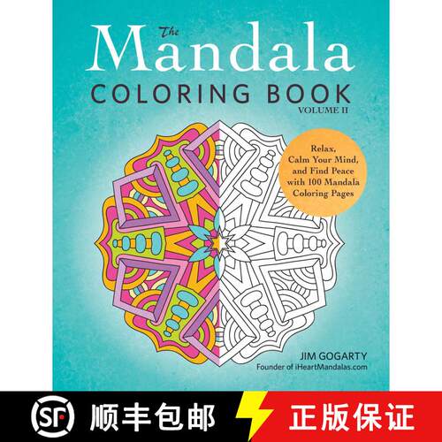 【3-4周达】The Mandala Coloring Book, Volume II: Relax, Calm Your Mind, and Find Peace with 100 Manda... [9781440595936]