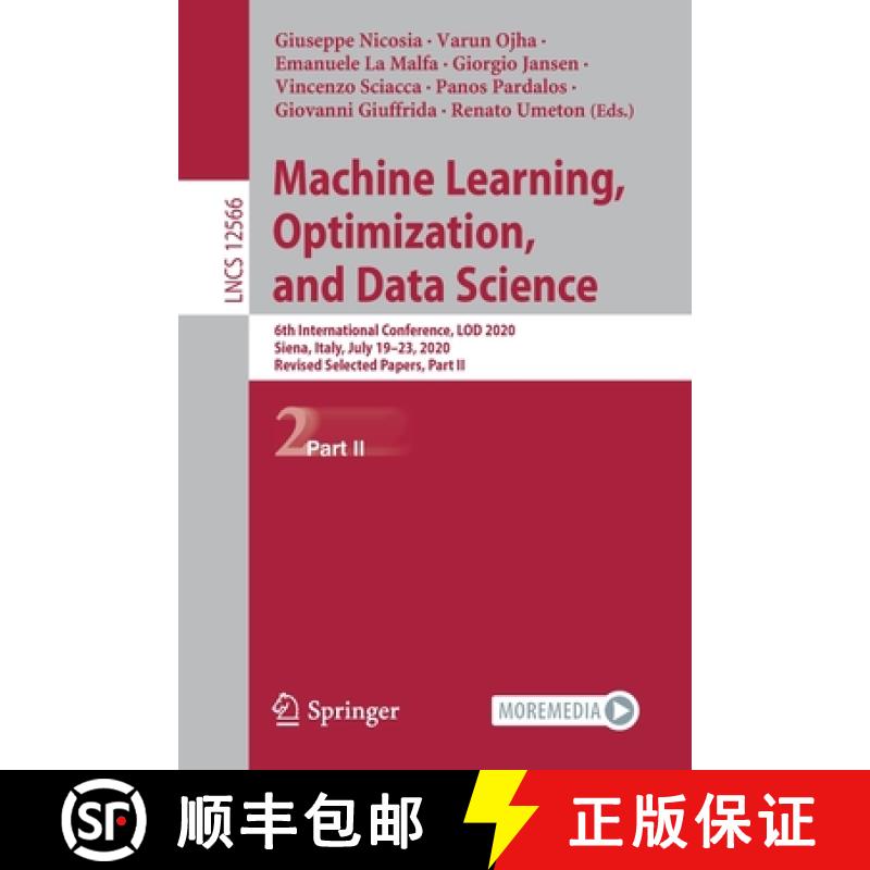 【3-4周达】Machine Learning, Optimization, and Data Science: 6th International Conference, LOD 2020, ... [9783030645793]