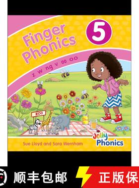 【3-4周达】Finger Phonics Book 5: in Precursive Letters (British English edition) [9781844146475]
