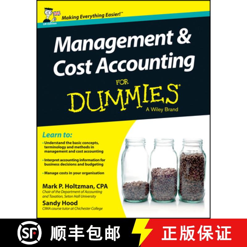 【3-4周达】Management & Cost Accounting For Dummies, Uk Edition [Wiley会计] [9781118650493]