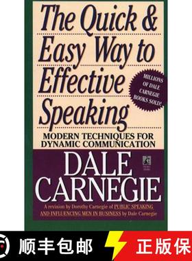 语言的突破 The Quick and Easy Way to Effective Speaking 卡耐基 [9780671724009]