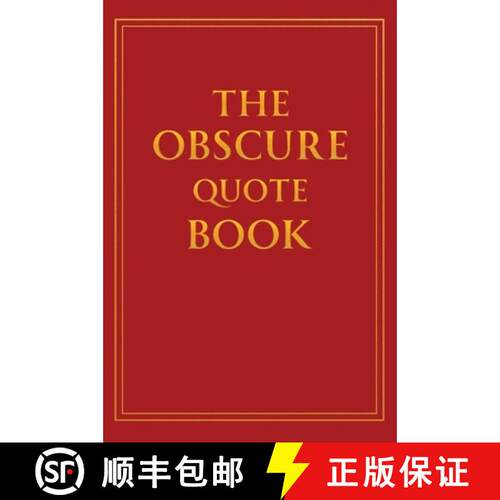 【3-4周达】精装 The Obscure Quote Book [9798349661549]