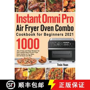 Day for Cookbook Combo Crispy Rec... and Easy 9781639351749 Air 4周达 1000 Instant Fryer Omni Beginners Oven Pro