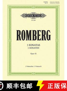 【3-4周达】3 Sonatas for 2 Cellos Op. 43 [9790014009793]