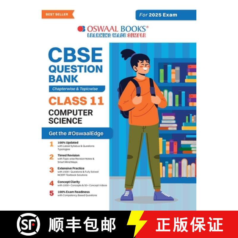 【3-4周达】Oswaal CBSE Question Bank Class 11 Computer Science, Chapterwise and Topicwise Solved Pape... [9789359582252]