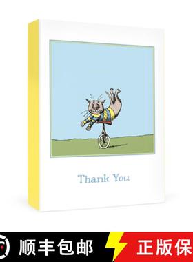 预订 Edward Gorey: Unicycle Cat Boxed Thank You Notes [9781087503462]
