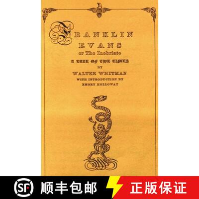 【3-4周达】Franklin Evans or the Inebriate: A Tale of the Times [9781773238890]